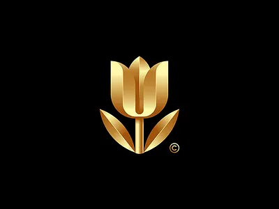 Tulip brand branding design idea illustration logo mark space symbol vector