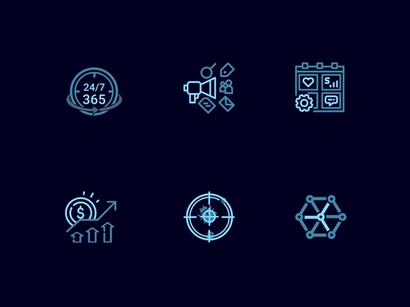 Cyber Motion Icons aftereffects cybersecurity icon set icons lottie sketch svg