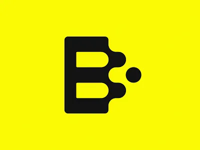 Logotype design and modular patterns for Beatgrid b black brand system branding icon logo logotype modular patterns symbol system yellow