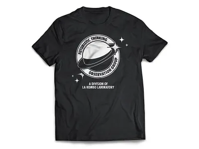 Futuristic Thinking Observation Group art art direction artwork badge badge design design futuristic galaxy graphic art graphic design graphics illustration planet progressive space stars typography vector