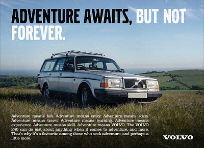 Volvo 240 Advert advertisment branding cars design photography