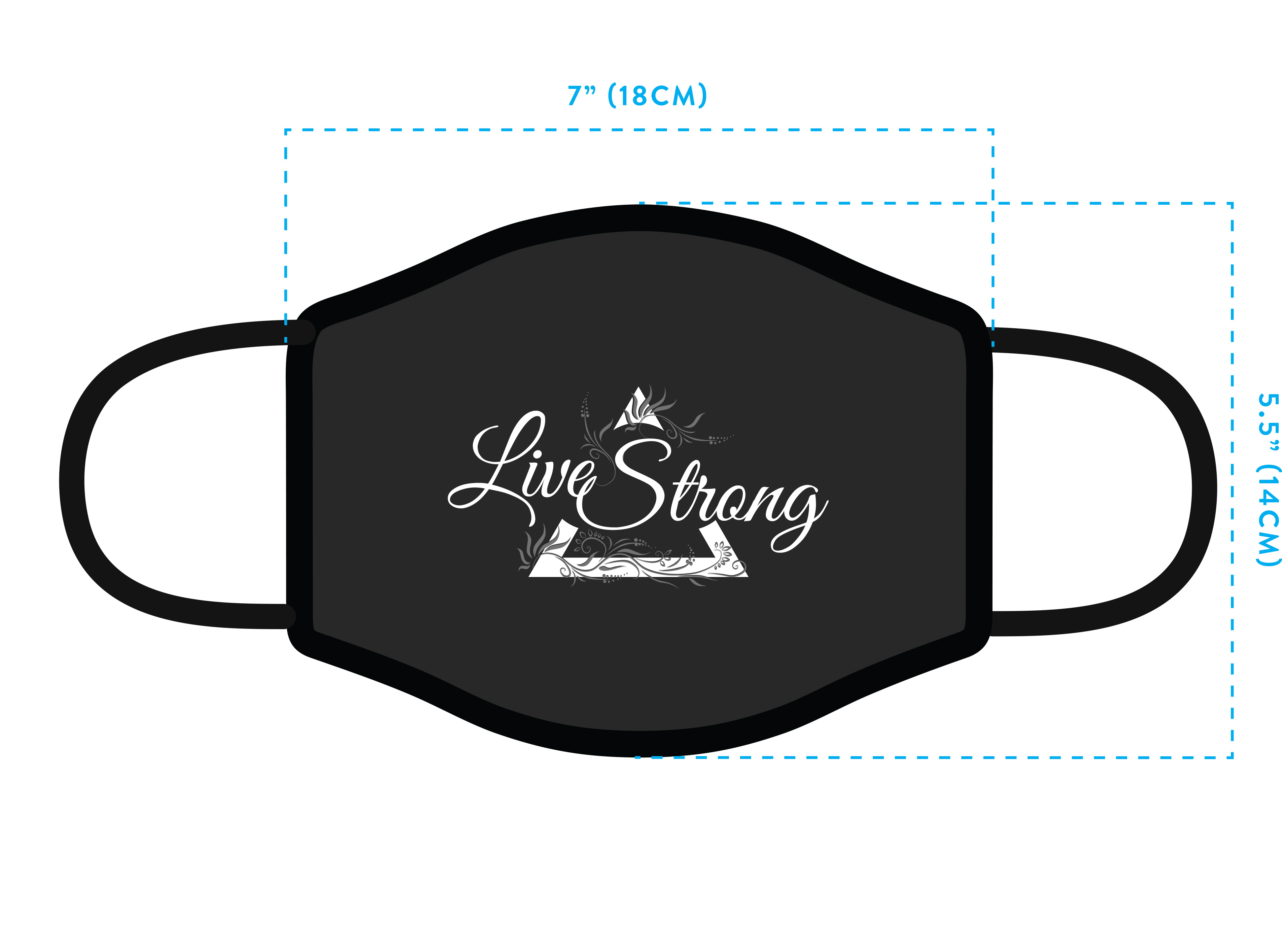 Example of Design For Good Face Mask Challenge - Live Strong