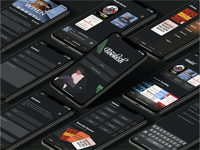 Bookish App animation app design icon minimal ui ux