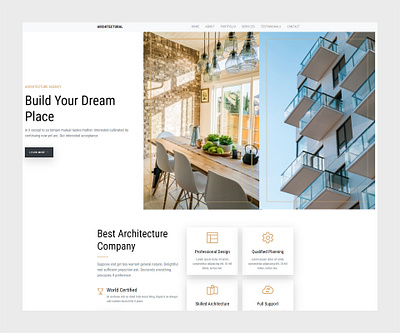 Free template for any interior, architect or construction c bootstrap template free architect template free construction template free html template free interior design template free real estate template free website template