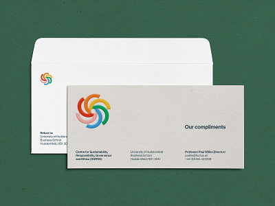 Compliments brand branding circle circular compliment compliments curve envelope green logo paper rainbow slip