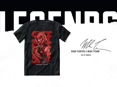 Shop Fighter. Brand identity boxing brand design branding design fight fighter grunge identity illustration mike tyson sport