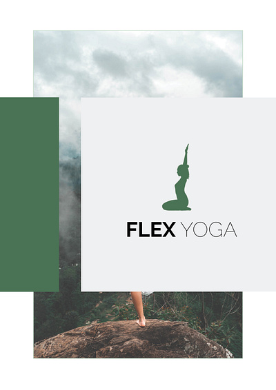 Flex Yoga Branding Magazine advertising bookcover branding design clean design cover design education flatdesign illustration illustrator lettering logo marketing minimal photoshop web website yoga pose