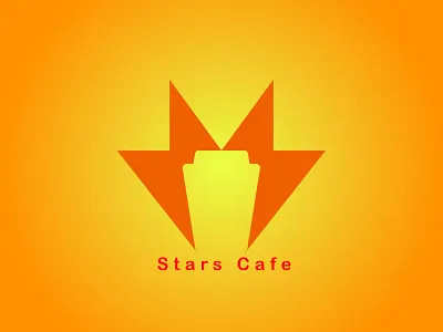 Stars Cafe art branding design flat icon illustration illustrator logo minimal vector