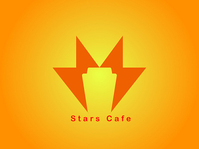 Stars Cafe art branding design flat icon illustration illustrator logo minimal vector