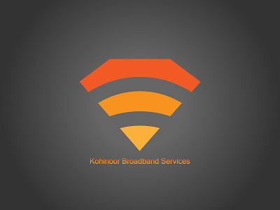 Kohinoor Broadband Services art branding design flat icon illustration illustrator logo minimal vector