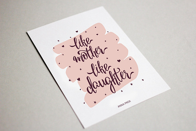 Lettering for Mother Day font illustration lettering typography