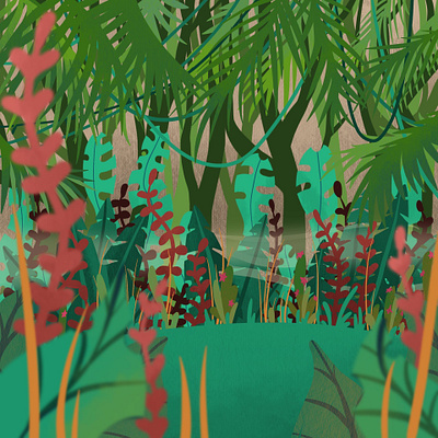 Jungle illustration art design illustration