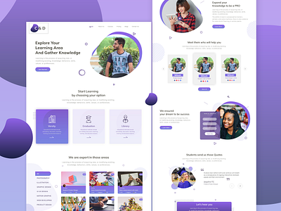 chalk and duster website design boostrap education homepage homepage design html html 5 html css html template ui uidesign ux webdesign