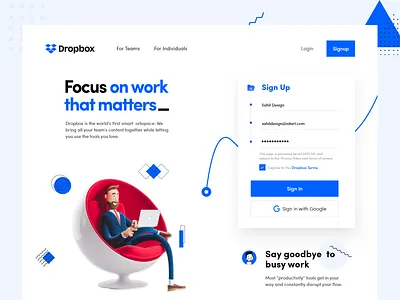 Dropbox Landing Page Redisgn concept concept art dashboard dropbox fresh front end ideas landing landing design landing page landing page design landingpage mockup redesign redesign concept redesigned ui uidesign uidesing ux