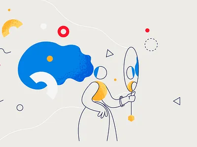 Mirror 2d animation cartoon character flat girl graphic illustration motion ui