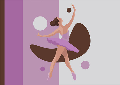 The Dancer art ballerina ballet ballet dancer dance dancer illustration illustrator soft vector vector art