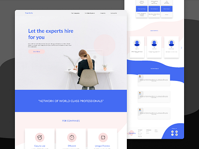 Landing page | Hiring Tech Industry branding colours design figma landingpage technology typography ui ux