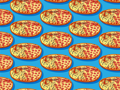 Pepperoni Pizza Sketch food illustration food marketing foodie illustrator pizza illustration restaurant marketing vector