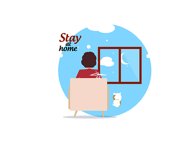 stay at home 2d 2d art 2d character art character creative design drawing flat illustration vector