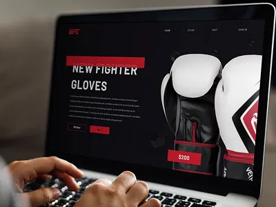 UFC Store Rebrand branding typography ui ux web webdesign