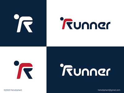 Runner - logo concept brand design branding custom lettering custom type icon logo logo design logo design concept logo designer logotype r logo runner sports logo typography