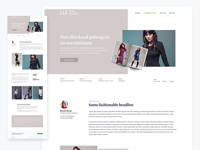 G+J – Case Study case study cases content content design design header modules serif template ui ux web website