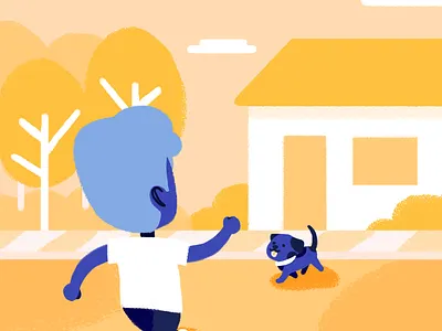 Back home comic digital art digital painting graphic design illustration yellow