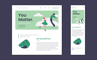 You Matter Home Page branding design figma website website concept website design