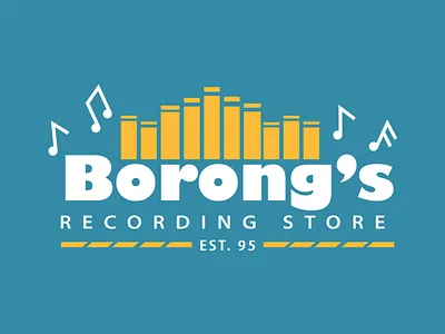 Borong's Recording Store Logo borong branding