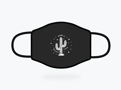 Design For Good Face Mask Challenge cactus clean coronavirus covid 19 face mask flat illustration mask mask design minimal simple