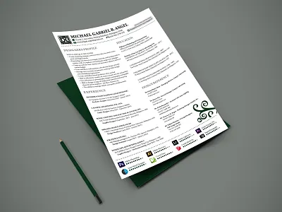 Creative Resume 2015 cv design graphic indesign photoshop resume