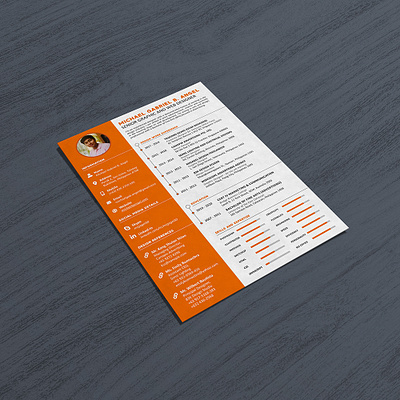 Free A4 Paper Flyer Mockup PSD creative design cv design graphic indesign photoshop resume