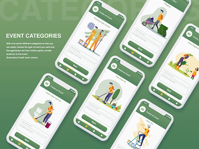 Swachh Bharat Abhiyan - SWACHHATA App Redesign abshk abshkay application collection design designer designs digital digital painting green illustration illustration art india mobile photoshop ui uiux user interface ux uxui