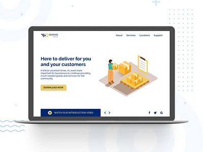 Quickie Express app branding design minimal ui ux web website
