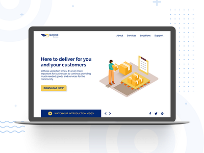 Quickie Express app branding design minimal ui ux web website