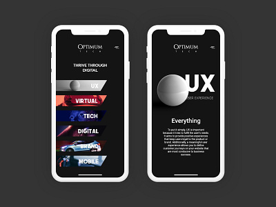 Optimum Web Design branding future photoshop technology uiux ux webdesign xd