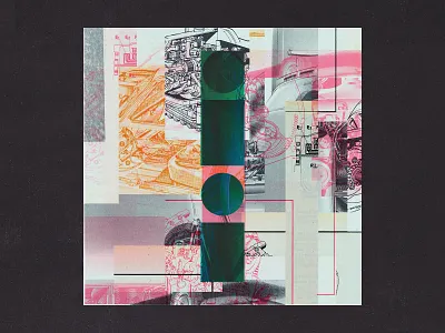 36 DAYS OF TYPE 2019 - I - STILL001 36daysoftype 36daysoftype06 abstract collage design digital illustration geometric glitch illustration photoshop scan type typography