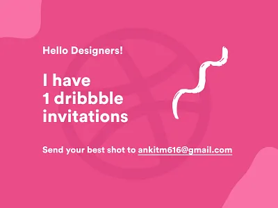 Dribbble Invite design dribbble invitation dribbble invite
