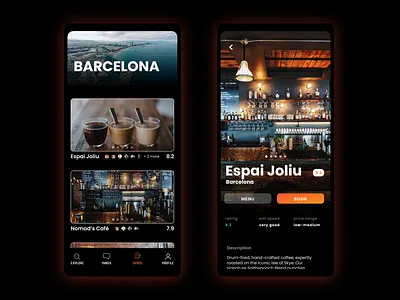 Coolspots app figma ui