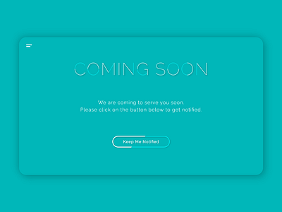Coming Soon 100daysofui adobexd dailyui design ui
