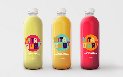 VItagurt Yogurt Logo With Mockup branding drink logo logo logodesign logotype mockup