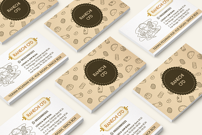 Ranechi Traditional Snacks Business Card business card illustration indonesia line art snacks traditional