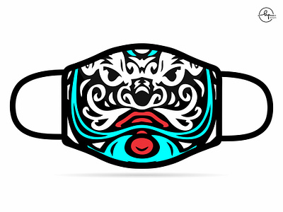 face mask challenge color design face mask graphic graphicdesign illustration mask mask design rebound traditional tattoo vector