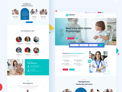 Psychology Website Exploration-2 agency website appionment doctor web template healthcare landingpage mediacal medical psychologist psychology ui ux designer uidesign webdesign