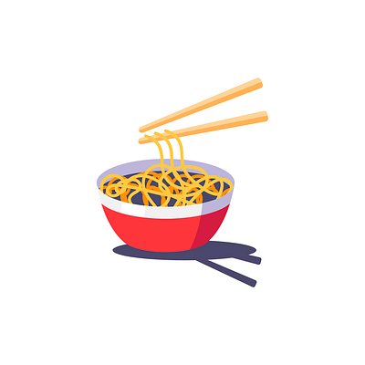 Noodles • Illustration design illustration noodles