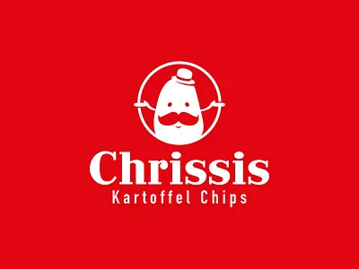 Logo for street food vendor character food logo simple single colour street food