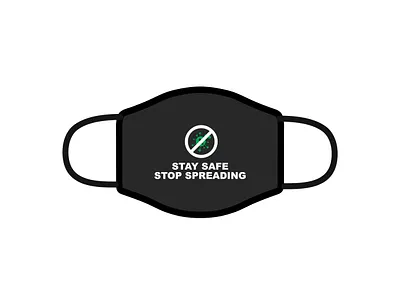 Stay Safe, Stop Spreading! awesome merch design challenge dribble shot face mask play off rebound stay safe stayhome stop spreading