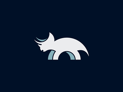 Triceratops. 2d art branding clean design icon illustration illustrator logo minimal triceratops vector