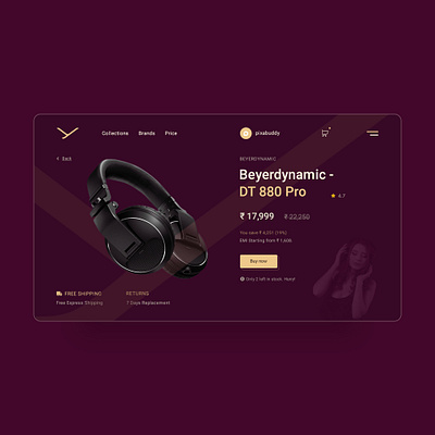 Product page UI design concept 🎧🎧 branding clean design designer designs ecommerce design headphones logodesign premium design product design uidesign uiux uxdesign uxresearch uxui visual design visual identity visualization webdesign webdesigner webdevelopment