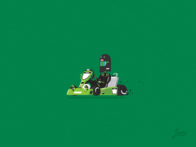 Kart illustration 2d cartoon character design flat flat graphic gokart illustration illustrator kart karting mariokart race racing vector